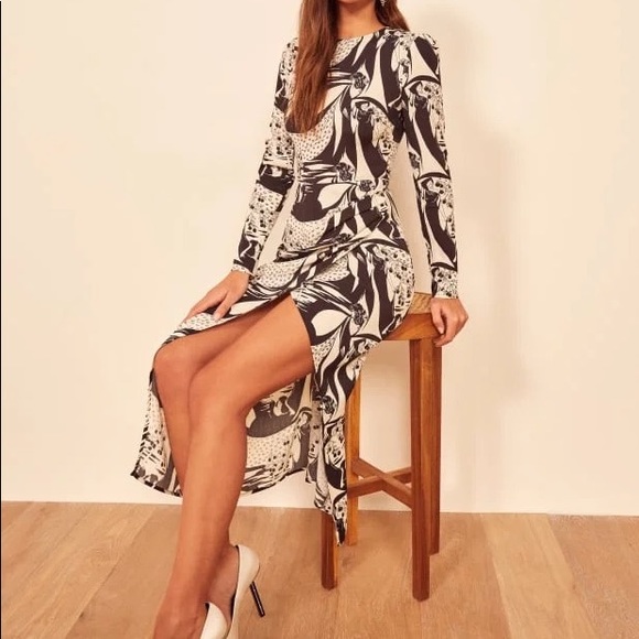 Reformation Celeste Dress Persephone Print Size 4 (Sold Out Online) - Picture 2 of 7